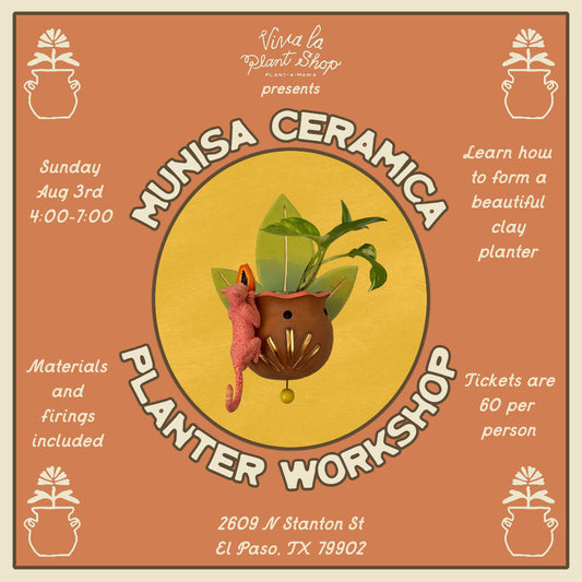 Wall Planter Workshop August, 3rd